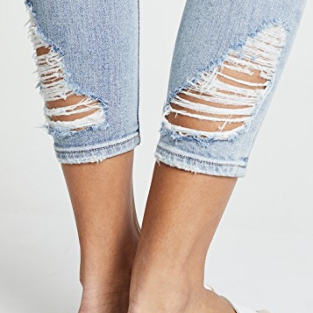 J BRAND 9326 Amateur Skinny Crop Distress Jeans - Picture 4 of 7